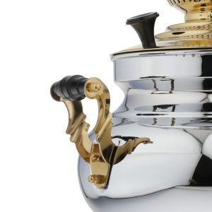 سماور گاز سوز عالی نسب مدل سیمینه نفیس طلایی گنجایش 5 لیتر ✅ ارسال رایگان ✅